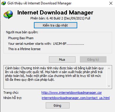 Internet Download Manager (IDM) - Trọn đời photo review