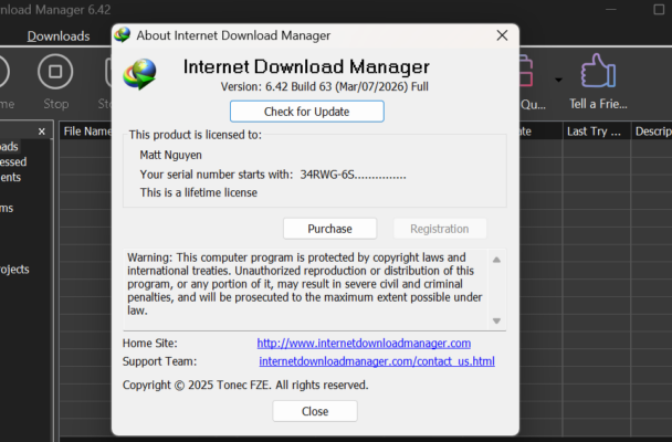 Internet Download Manager (IDM) - Trọn đời photo review