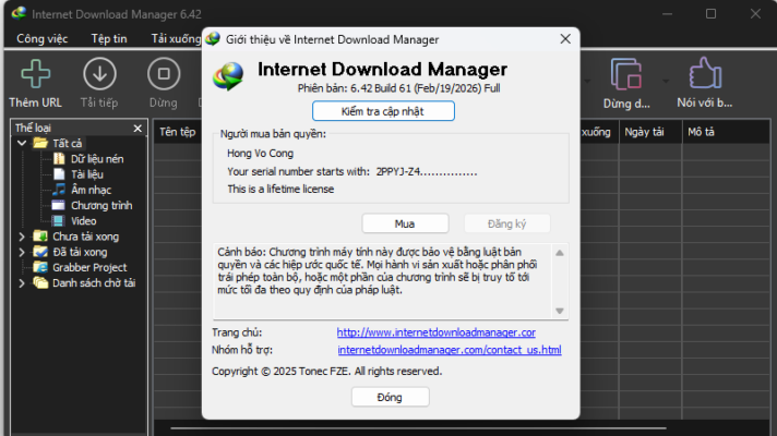 Internet Download Manager (IDM) - Trọn đời photo review