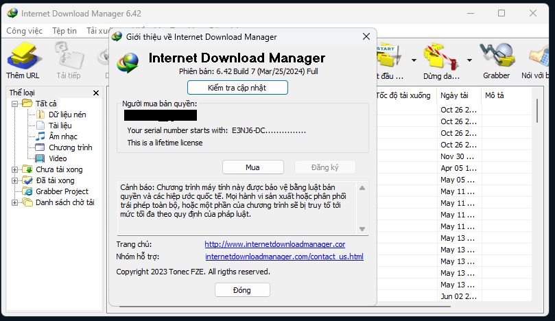 Internet Download Manager (IDM) - Trọn đời photo review