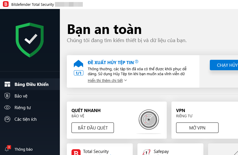 Bitdefender 2021 khuyến mãi mua 1 tặng 1