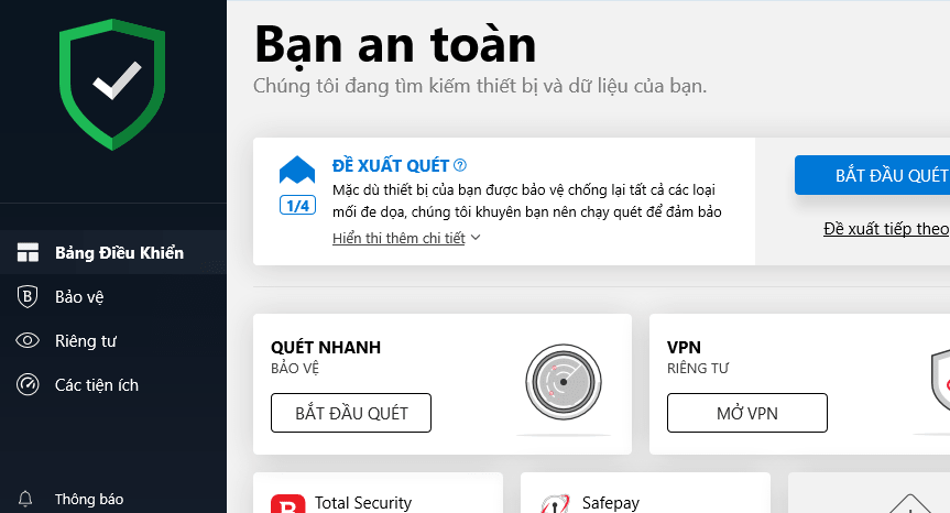 Khôi phục file bị Bitdefender xoá