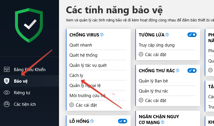 khôi phục file do bitdefender xoá nhầm