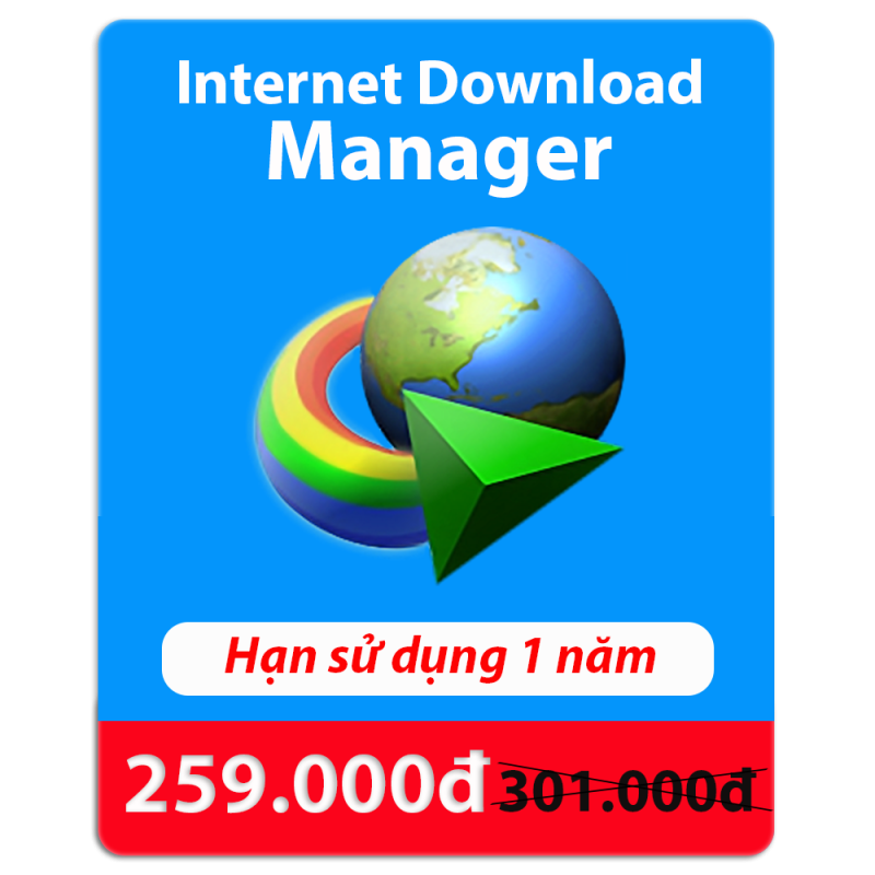 Internet Download Manager (IDM) - 1 Năm