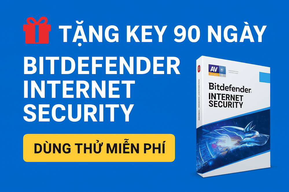 Free Bitdefender IS 91 ngày
