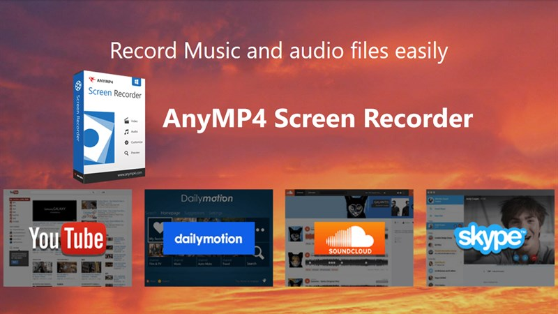 Giao diện AnyMP4 Screen Recorder bản quyền miễn phí