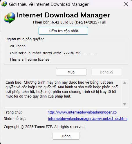 Internet Download Manager (IDM) - Trọn đời photo review