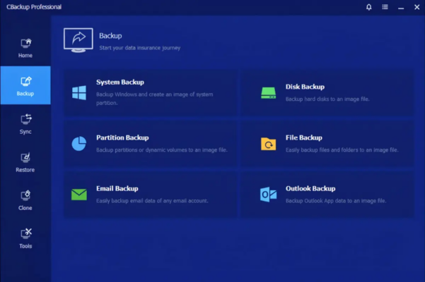 Miễn phí CBackup Professional: Giải pháp sao lưu dữ liệu toàn diện cho Windows