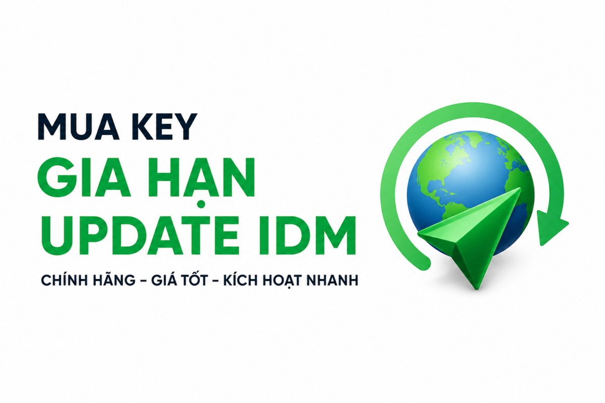 Mua key gia hạn Update IDM chính hãng, giá tốt
