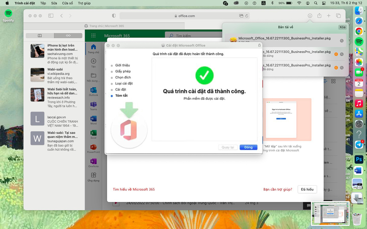 Mua Office 365 cho MacBook giá rẻ uy tín hỗ trợ cài đặt